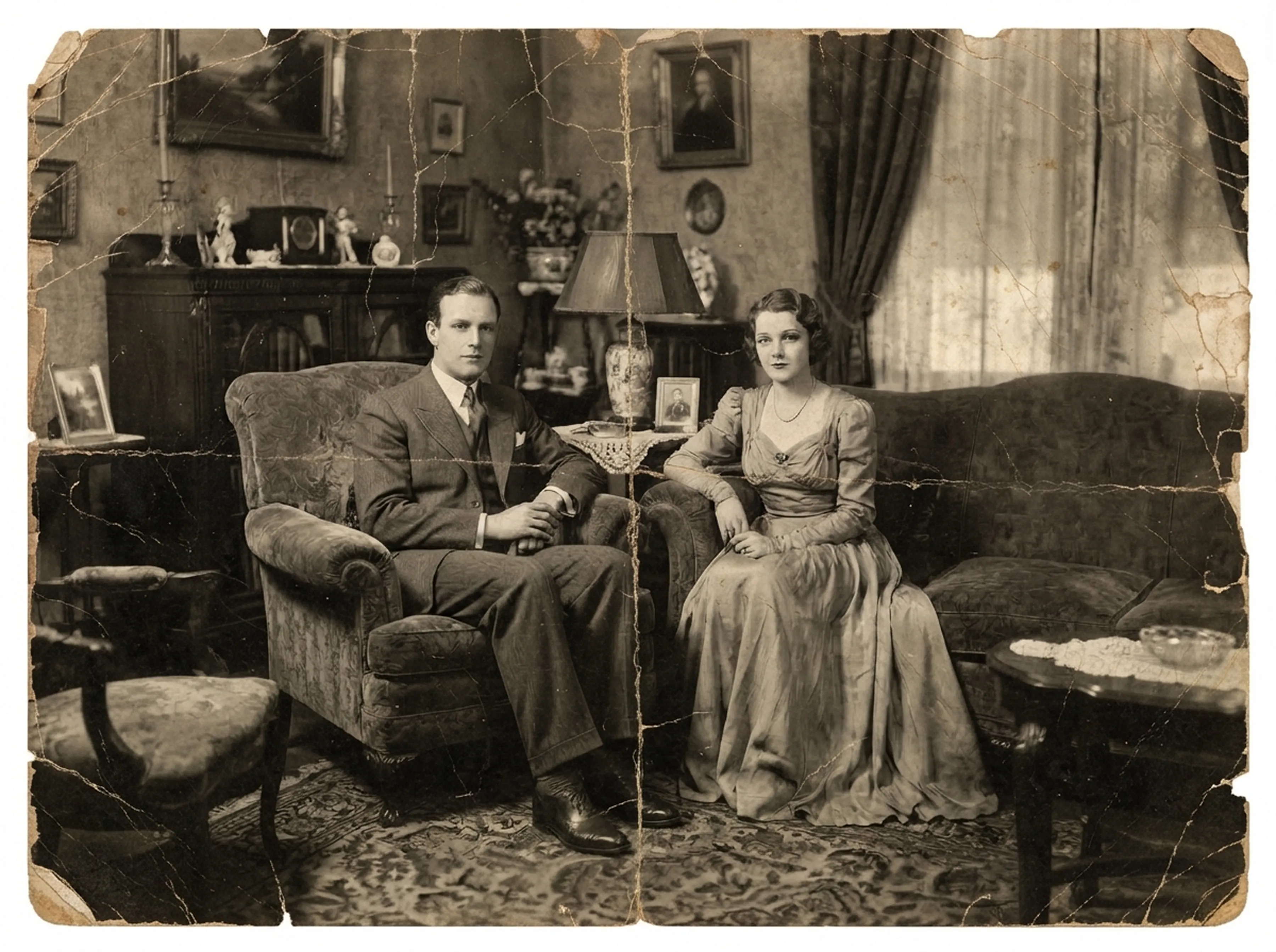 Old photo before restore old photos with Retrocap